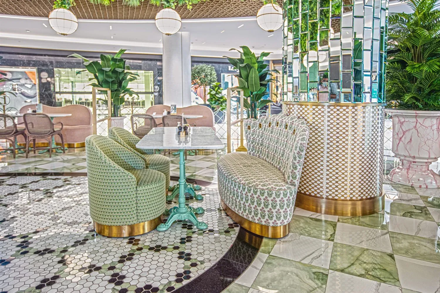Ladurée — Retail & Café interior by Rectangle Interiors, Yas Mall, Abu Dhabi